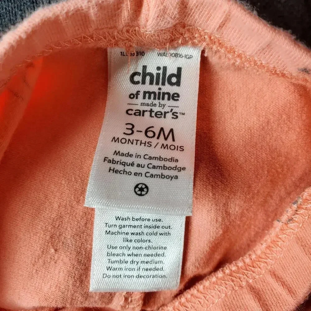 Cloud Island Baby Girl 4 Piece Flamingo Coral Pink Set Size 3-6M NWOT